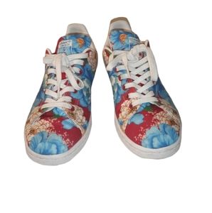 Adidas Stan Smith floral sneakers size 8